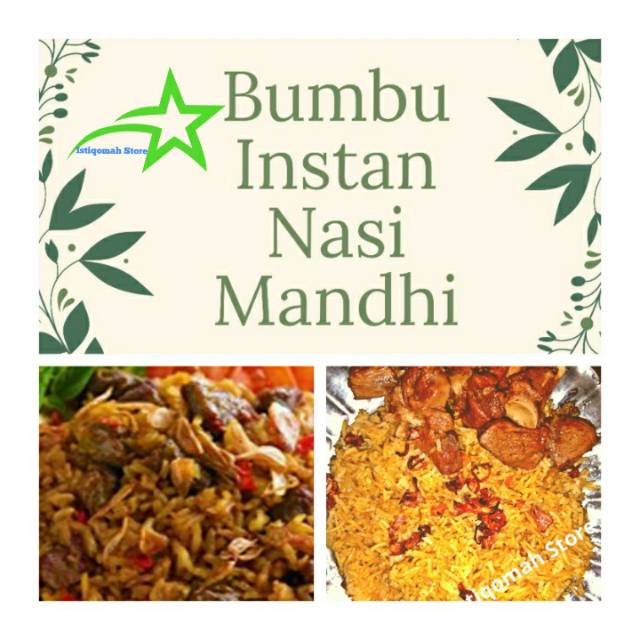 

Bumbu Nasi Mandhi instan untuk 1 kg beras