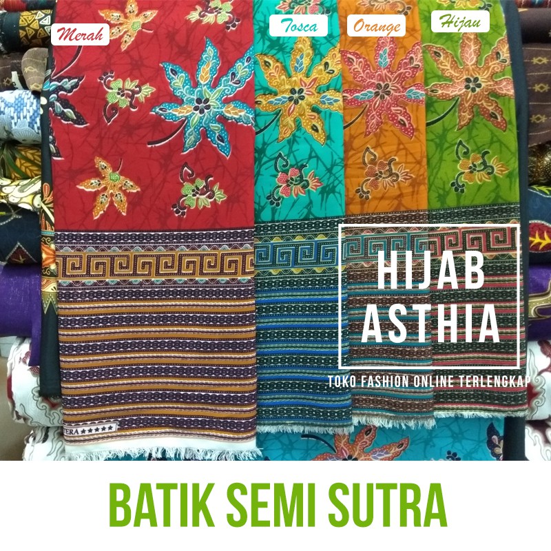 Batik Cantik Semi Sutra / Batik Semi Sutera Asli / Batik Premium