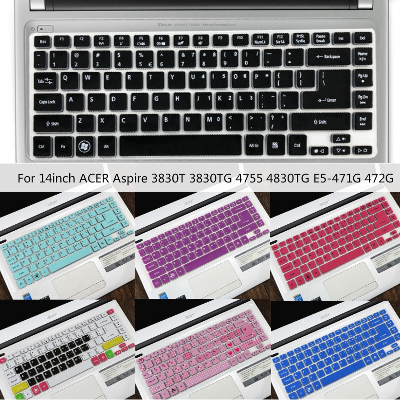 Untuk 14inch ACER Aspire 3830T 3830TG 4830TG E5-471G 472G TMP246 Lembut Ultra-Tipis Silikon Pelindung Penutup Keyboard Laptop