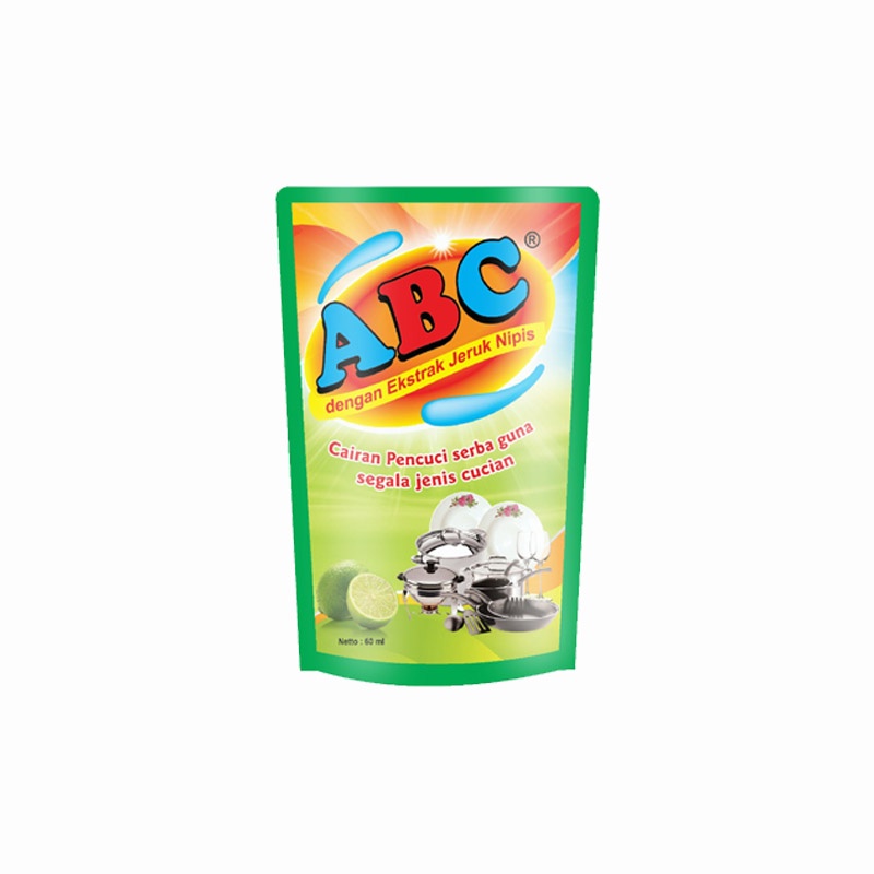 Sabun ABC Dishwashing 60 ML dijual per Karton - Sabun Cuci Piring