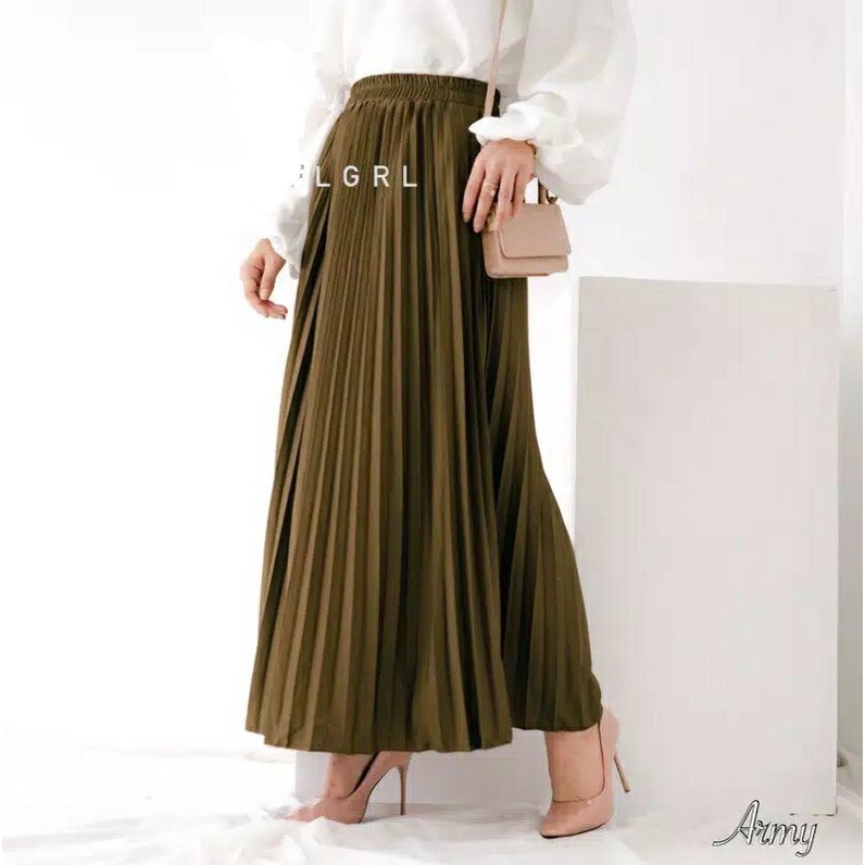 ROK PLISKET PREMIUM BKK GOOD QUALITY//ROK WANITA