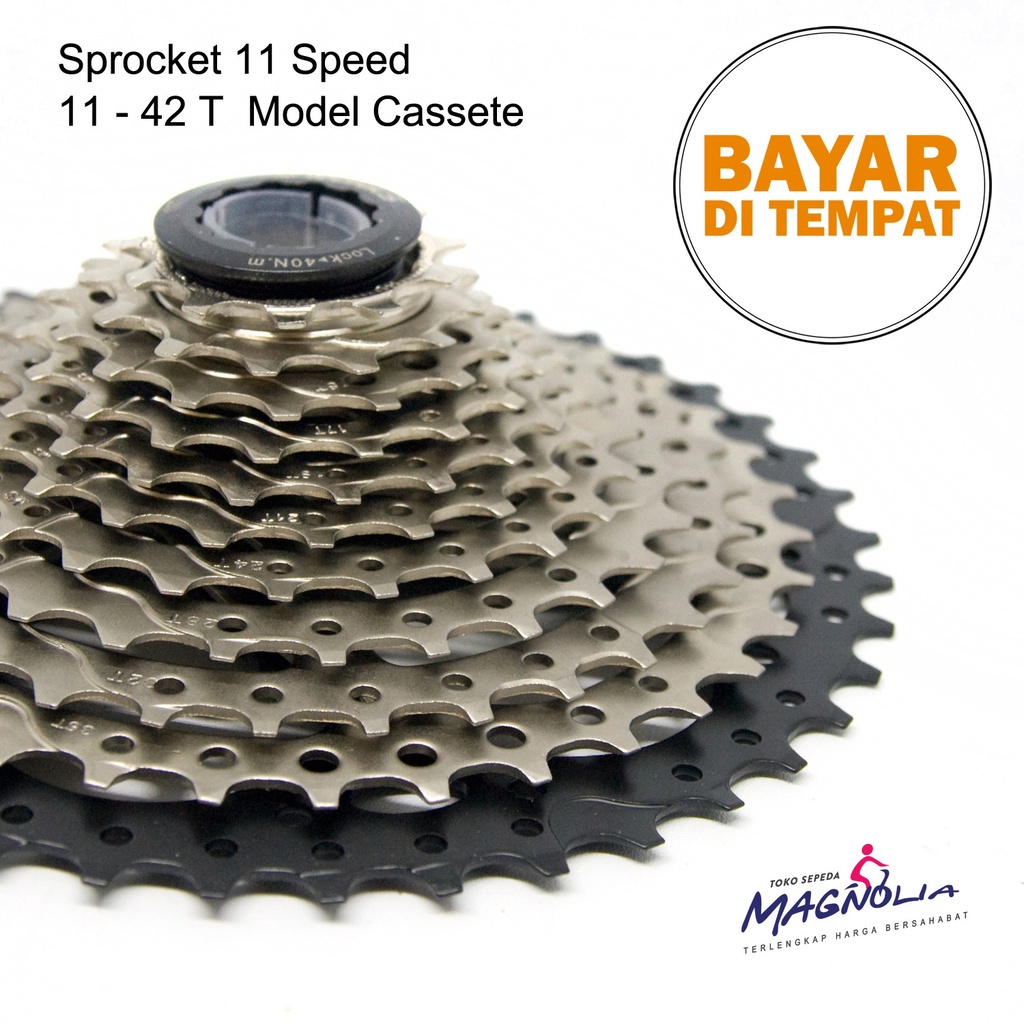 Freewheel Sprocket Sproket 11 Speed 11-42T Sepeda Gunung MTB Gear Gir Sepeda Model Cassete Slop