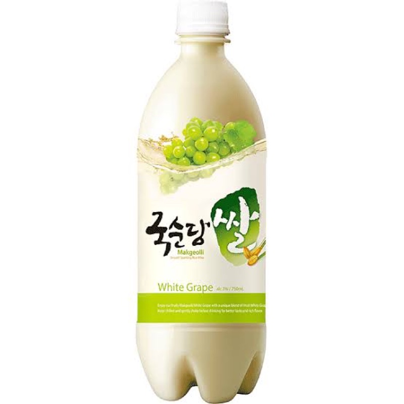 

Kook Soon Dang Makgolie White Grape 750ml - Alc 3%