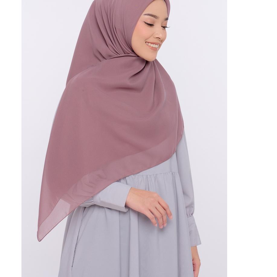 LANGSUNG KIRIM.. ZM Zaskia Mecca - Hijab Syari Bellsa Shade Of Brown Ash Kerudung Segi Empat