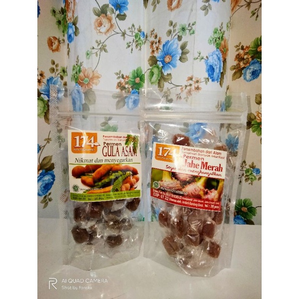 Permen Penambah Imun Permen Jahe Merah, Permen Gula Asem
