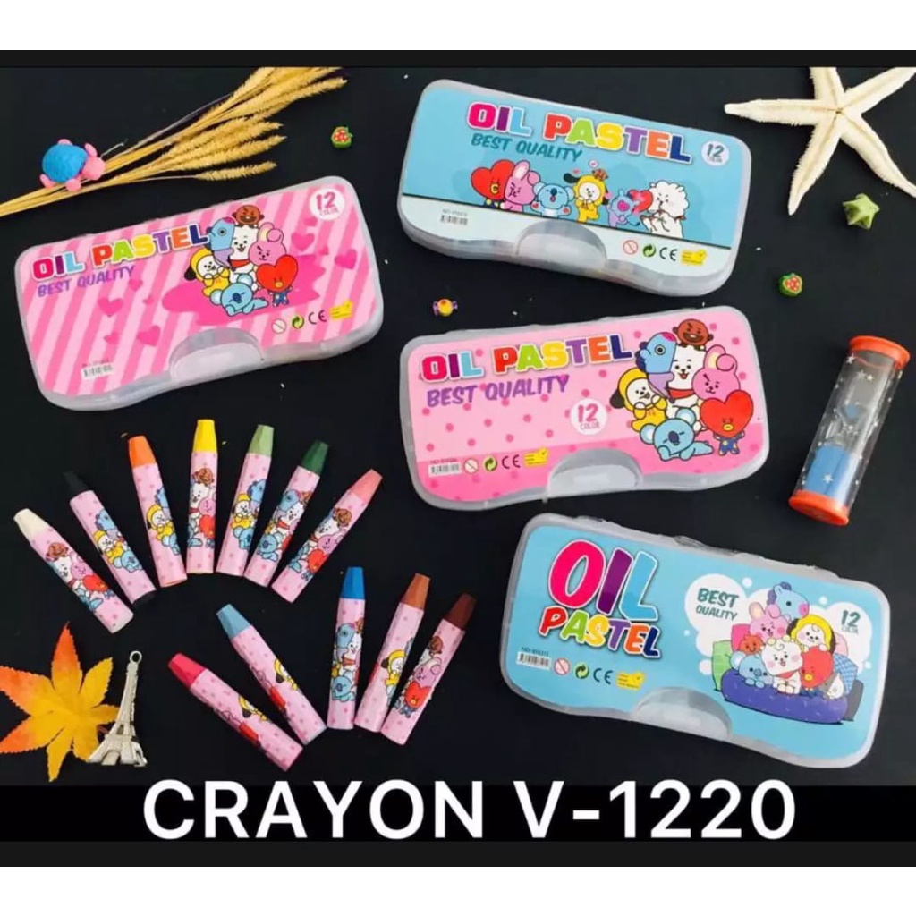 

ROYALE STATIONARY - VANCO CRAYON OIL PASTELS V-1220 ISI 12 KARAKTER KARTUN
