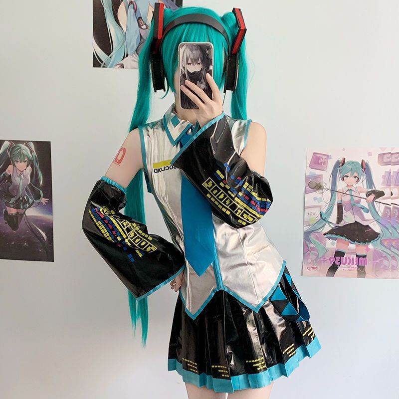 [MikanHiro Store] Fullset VOCALOID HATSUNE MIKU COSPLAY COSTUME PLAY HATSUNE MIKU