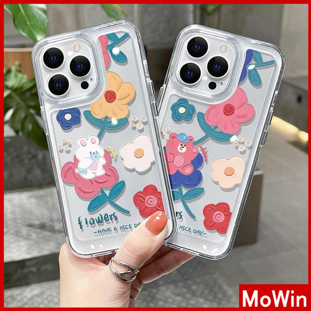 iPhone Case HD Acrylic Hard Case High Clear Metal Button Protection Camera Shockproof Painting Flowers Compatible with iPhone 14 Pro Max 14 Plus 13 Pro Max 12 Pro Max 11 XR 7Plus