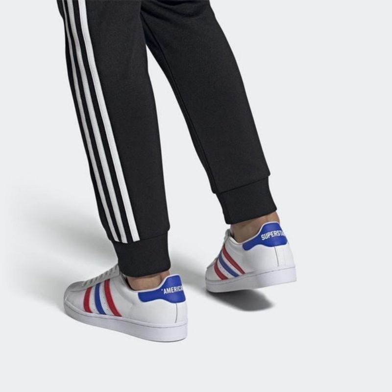 superstar white blue red