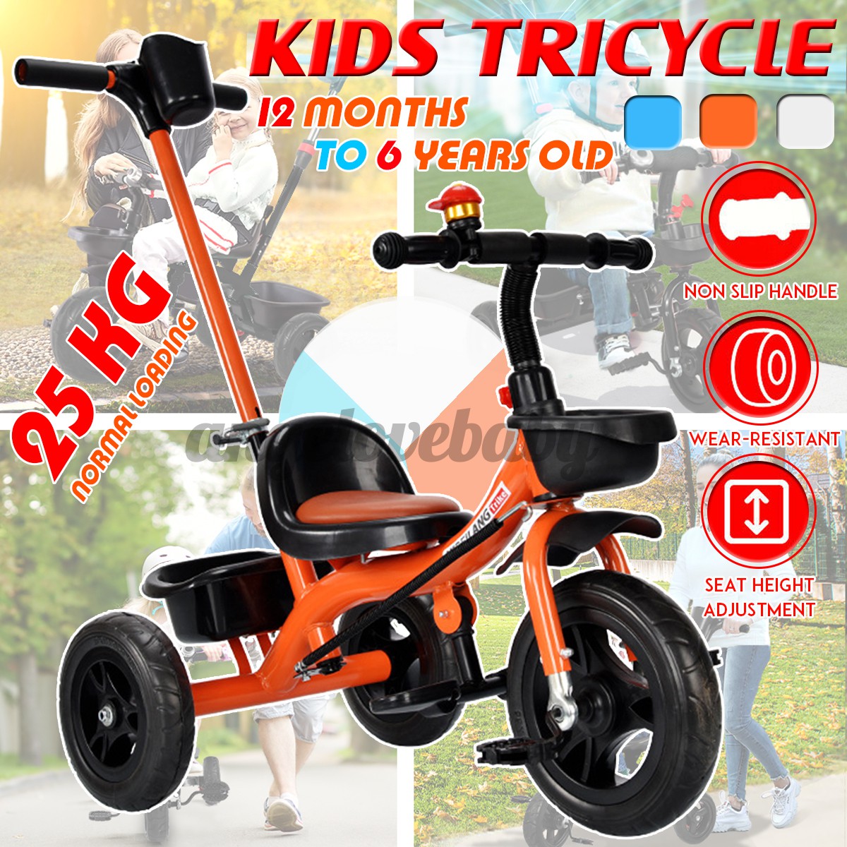 three wheel bike with child seat