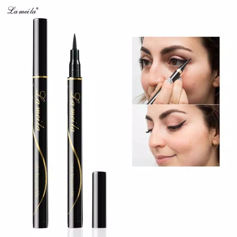 HOPE STORE  - [ BISA COD ] ORIGINAL LAMEILA Eyeliner Pen Pencil Hitam Waterproof Anti Air dan Tahan Lama