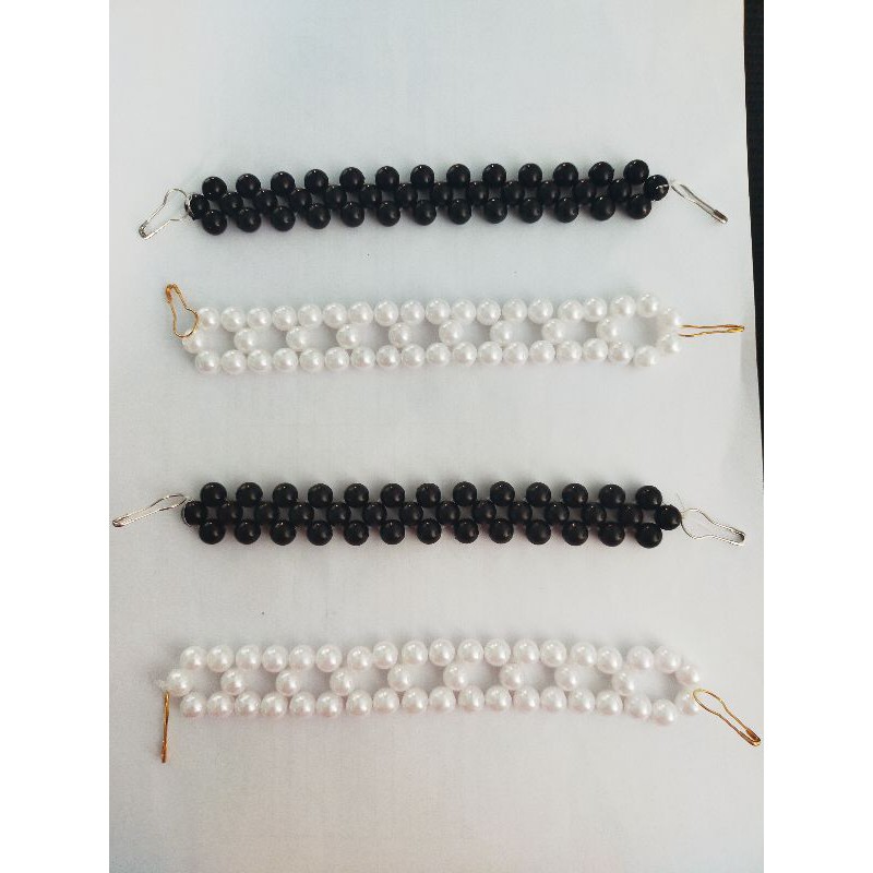 Konektor Masker Hijab Mutiara/Penyambung Tali Masker/Pengait Tali Masker/Mute/Mutiara Masker