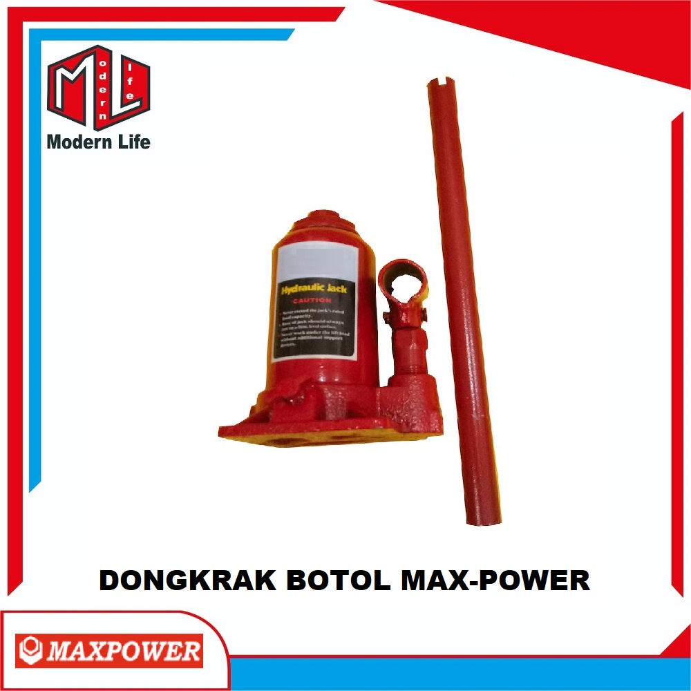 DONGKRAK BOTOL 2 TON / DONGKRAK MOBIL 2 TON / HYDRAULIC JACK MAXPOWER