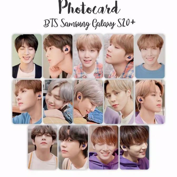 (ARMY) PHOTOCARD BTS SAMSUNG GALAXY S20+ isi 14 PCS