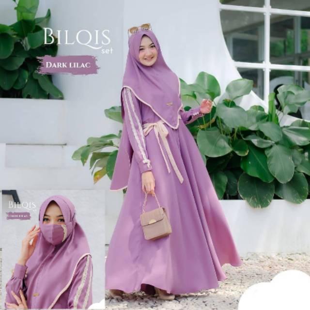 {BISA COD} Gamis Syari asdf Gamis + khimar ASYAFA SYARI gamis syar'i cantik murah stylish terbaru