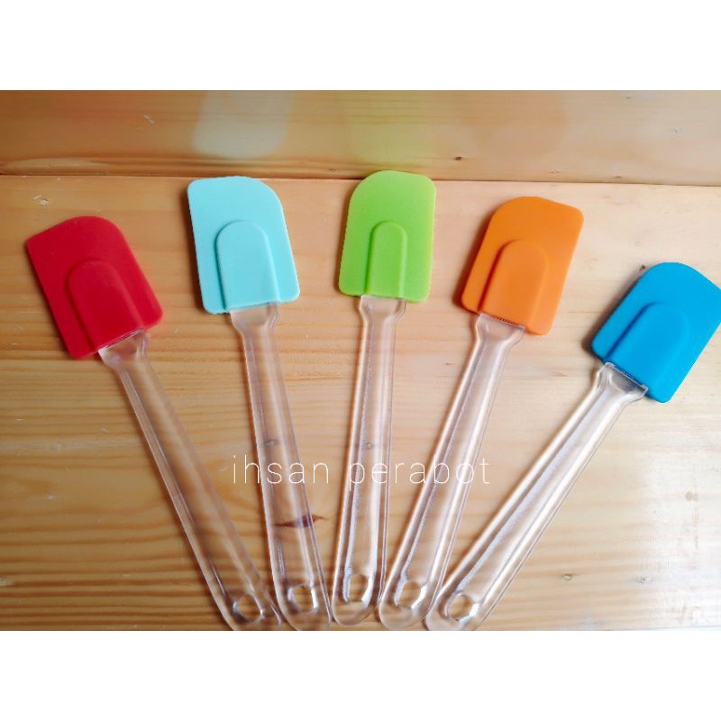 Spatula Karet warna / silicone / Olesan / Kerukan Sambal