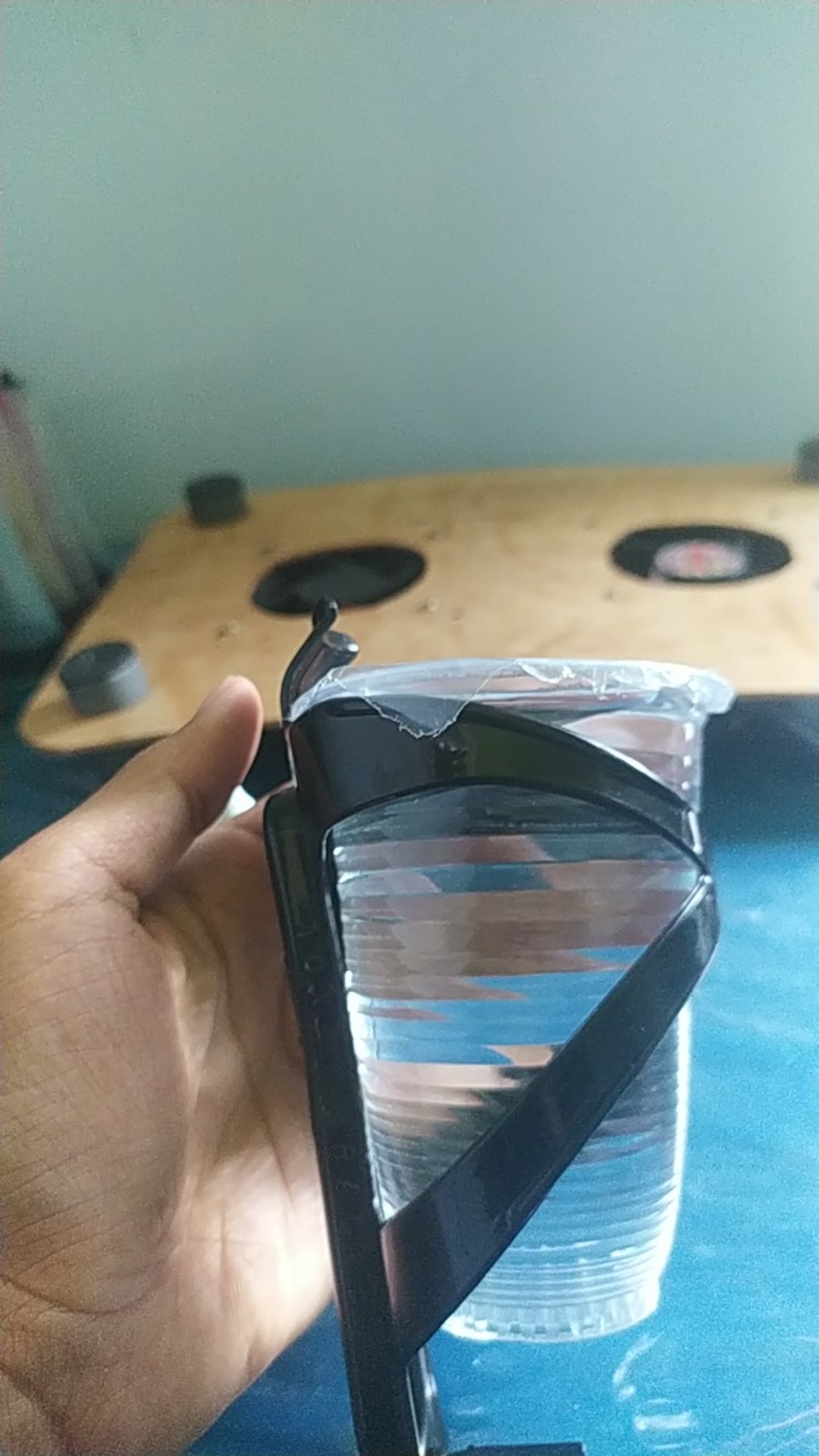 1pc Holder Botol Air Minum Bahan Plastik Kualitas Tinggi