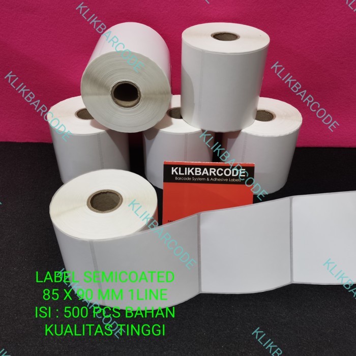 

LABEL BARE 85 x 90 - 85x90 mm - 85x90mm 1 LINE KERTAS STICKER SEMICOAT