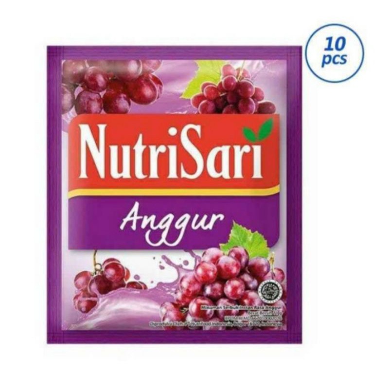 

Aneka nutrisari renceng 10 sachet