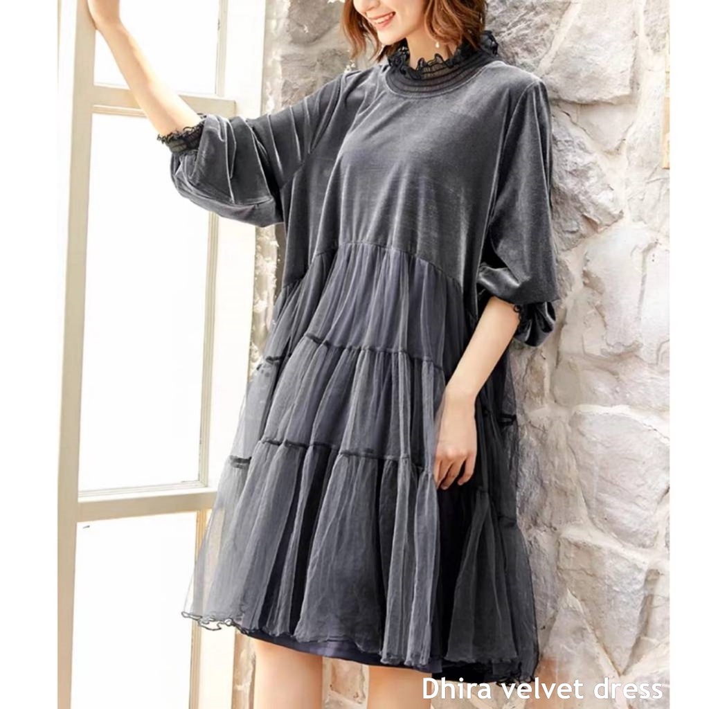 Dhira velvet dress - Thejanclothes