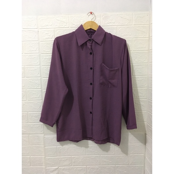 Set Wanita| Stelan Cringkle Polos | One Set Polos