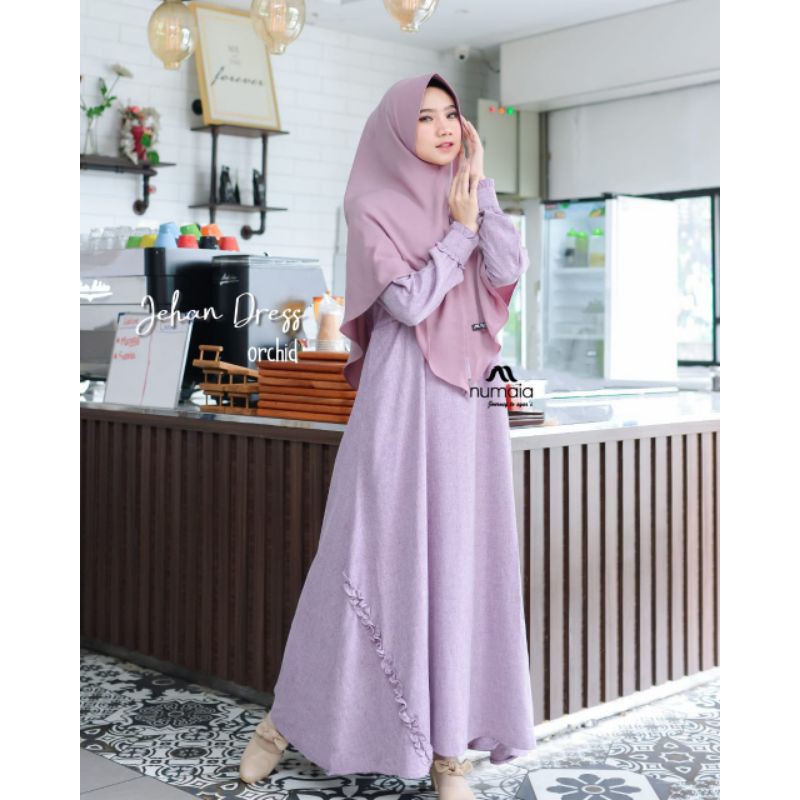 JEHAN DRESS BY NUMAIA GAMIS COTTON GAMIS MURAH GAMIS BRANDED GAMIS MENYUSUI GAMIS SYARI