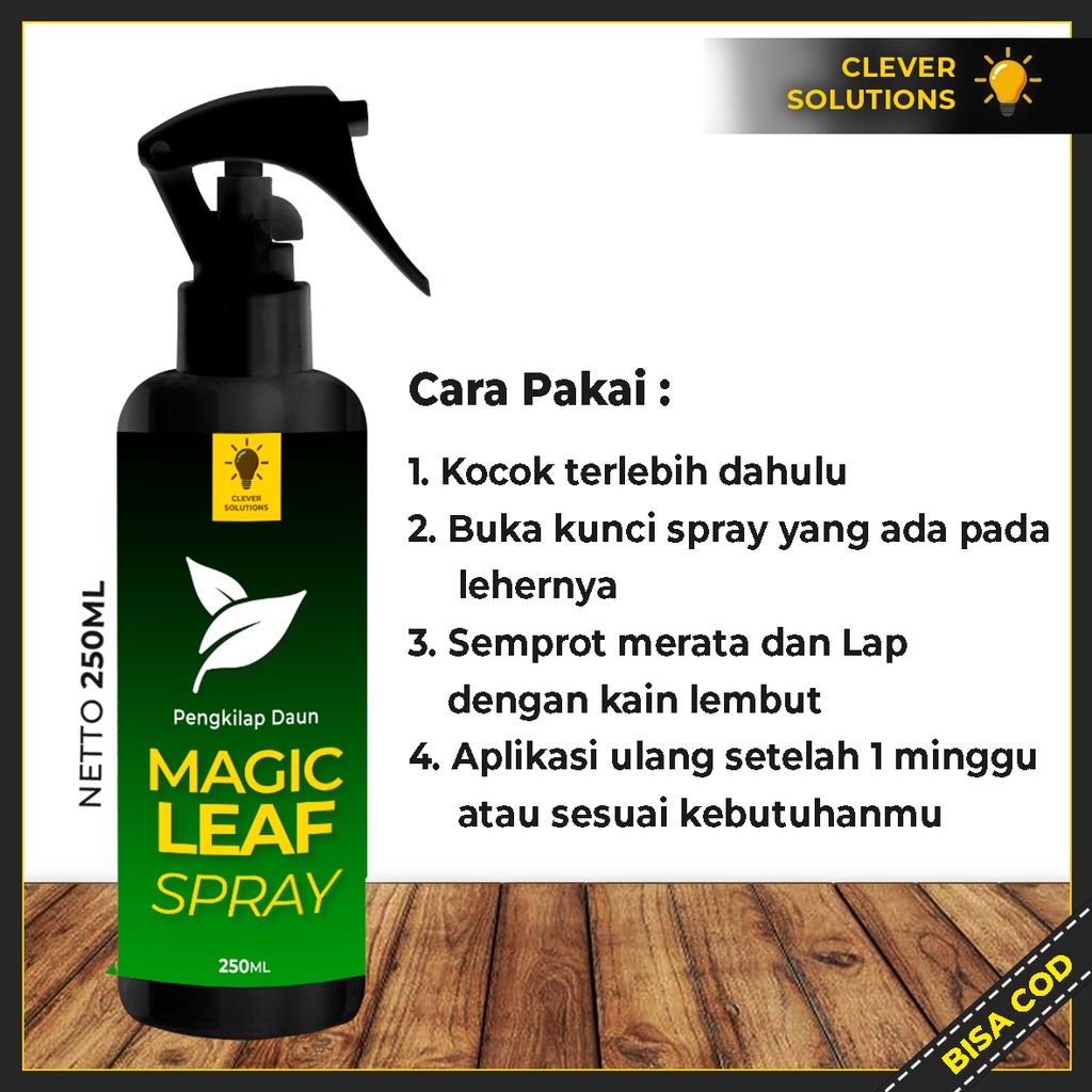 Semir Pengkilap Daun Tanaman Hias MAGIC LEAF Leaf Shine Aglonema Monstera Calathea Keladi Puring