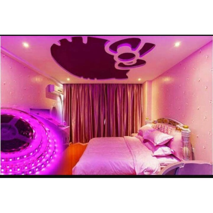 KEREN ..1M LAMPU LED STRIP PINK SMD 5050 SUPERR TERANG HIGH QUALITY STRIPLED LAMPU SELANG PLAFON PVC