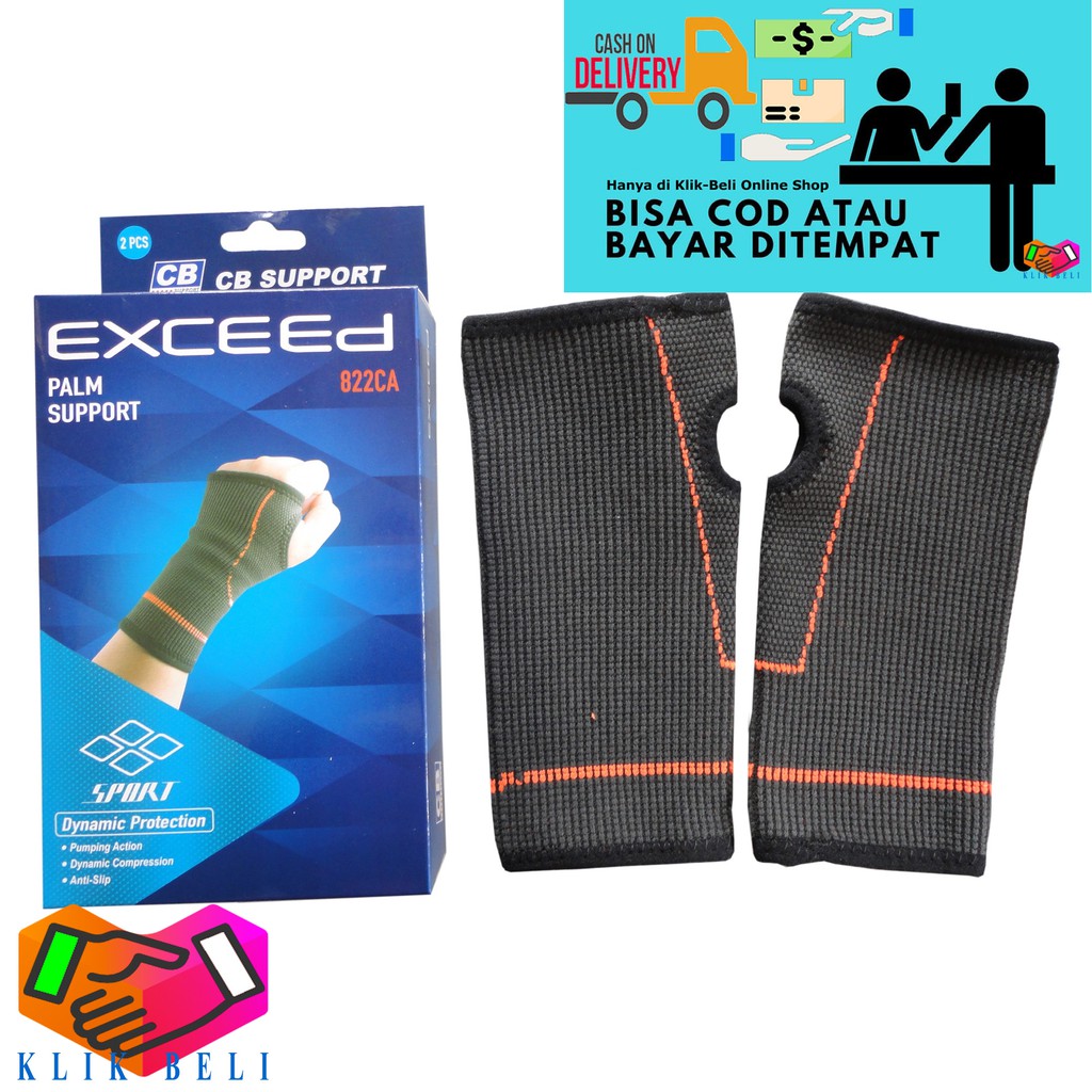 Deker Pergelangan Tangan 822CA Pelindung Otot Telapak Exceed CB Palm Support Wrist Hand - 2 Pcs