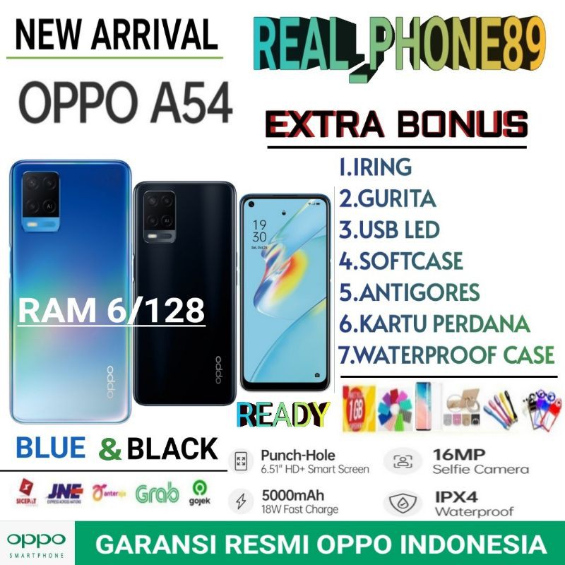 OPPO A54 RAM 6/128 GB | A77s 8/128 GB | a77s GARANSI RESMI OPPO INDONESIA