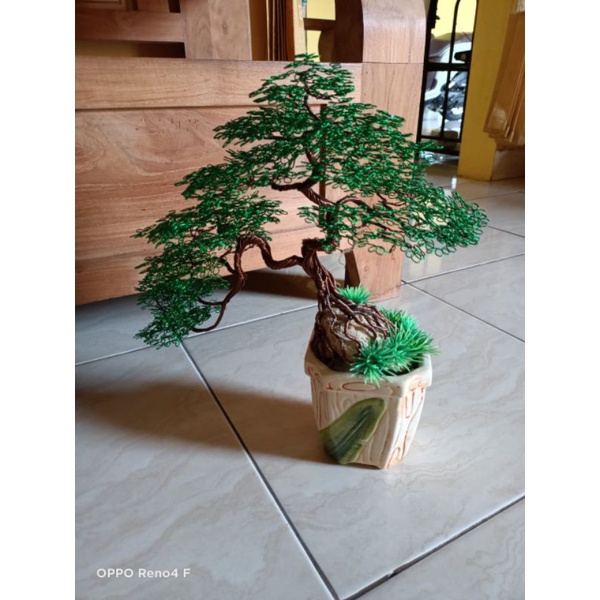BONSAY DARI KAWAT ALUMUNIUM ANTI KARAT, BONSAI POHON ELEGAN