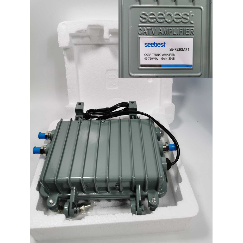 BOOSTER INDOOR CATV LINE AMPLIFIER MERK SHIBEI / CATV TRUNK AMPLIFIER