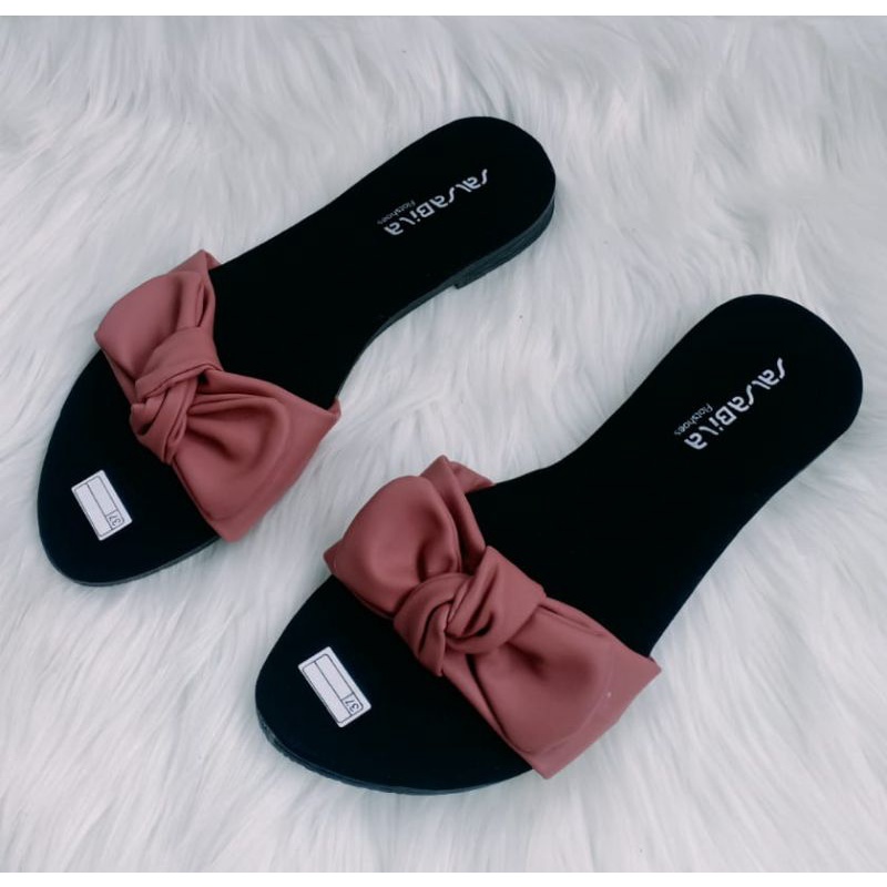 Sandal Perempuan Dewasa Teplek Wanita Selop Pita Ikat