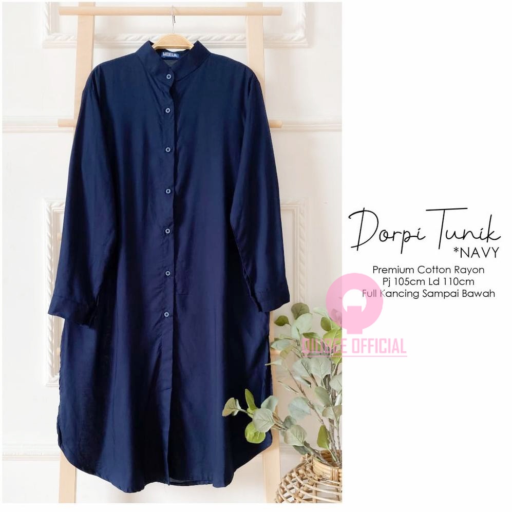 Moela Tunik Polos Rayon XL XXL LD 110 120