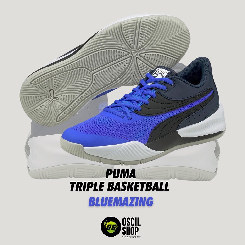 Jual PUMA Triple Basketball "Bluemazing" Shopee Indonesia