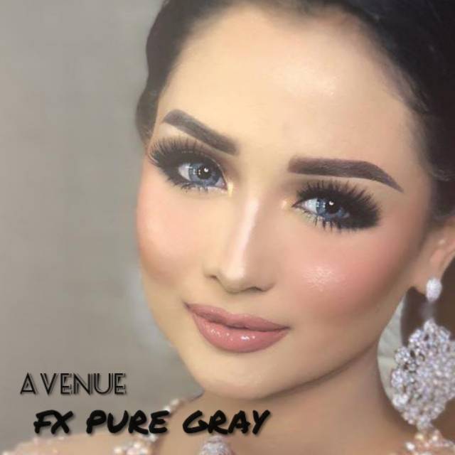 Softlens Avenue FX Pure Gray 14,5 mm dan 22,8 mm