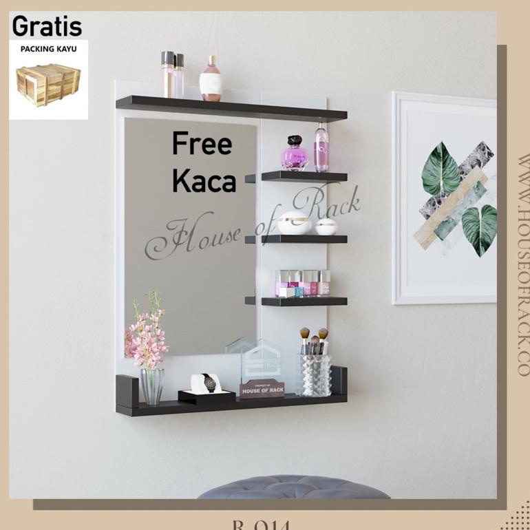 RAK MAKEUP GANTUNG / MEJA RIAS GANTUNG / RAK RIAS / MEJA RIAS DINDING / KACA RIAS DINDING CANTIK TER