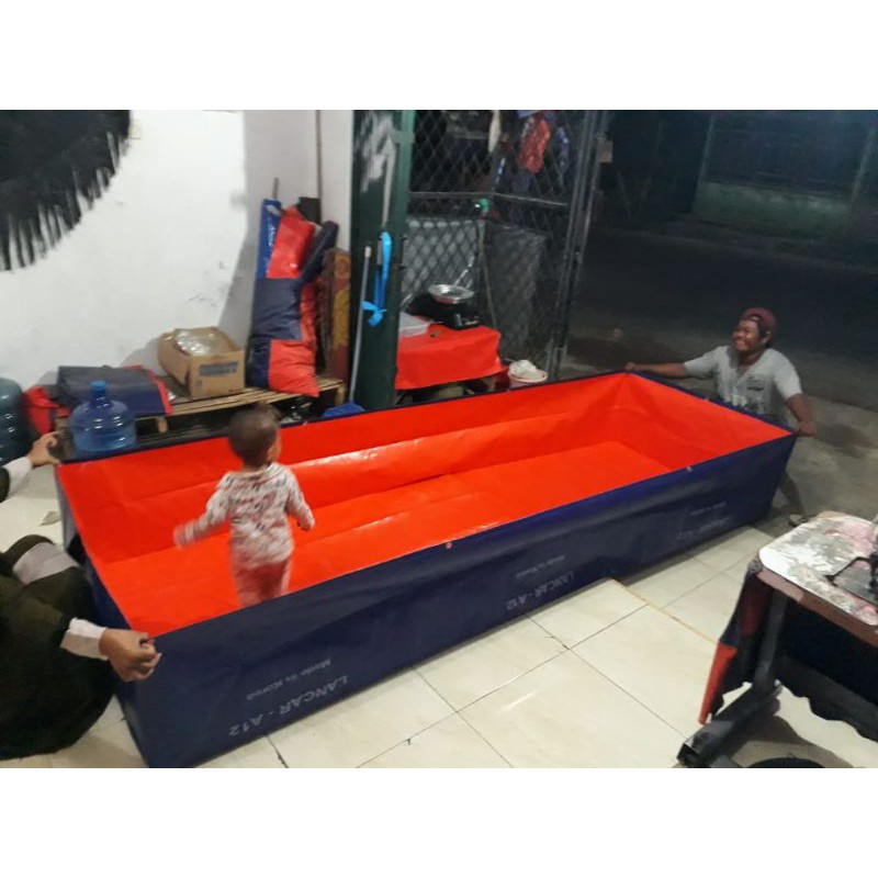 TERPAL kolam ikan TYPE A12 ukuran (300×100×50)