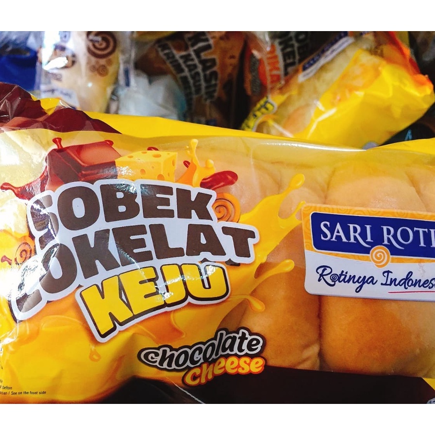 

SARI ROTI Roti Sobek Cokelat Keju - Kemasan 214 gr