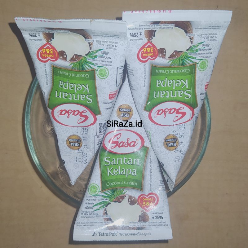

Sasa Santan Cair 65ml x 3pcs - FREE MANGKOK CANTIK