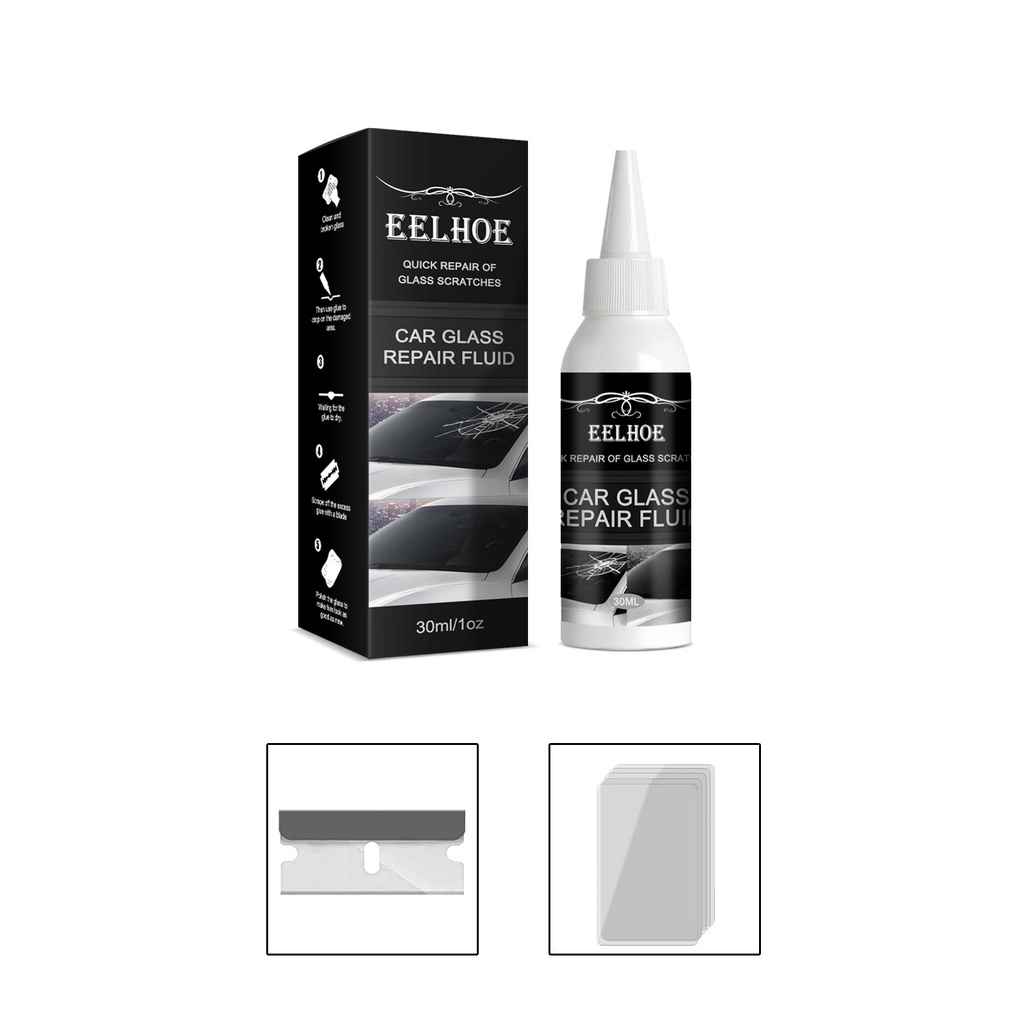 Resin Kaca Mobil Lem Kaca Retak Poles Kaca Mobil Alat Reparasi Kaca EELHOE