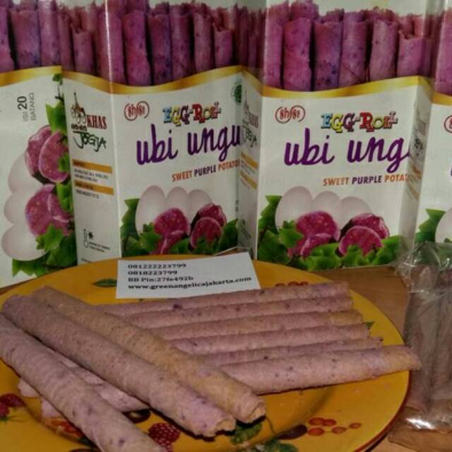 

Egg roll ubi ungu