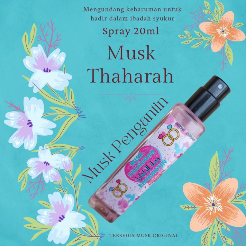 Body Mist Misk Thaharah Spray 35ml Premium Parfum Wanita | Musk Arabian