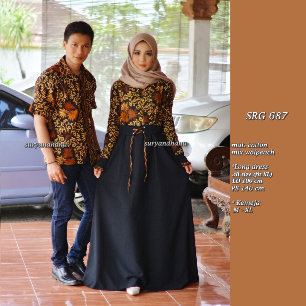 Couple Batik Dress / longdress EVELIN SRG 687  by suryandhanu