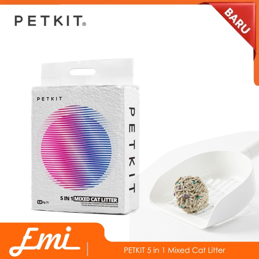 PETKIT 5 in 1 Mixed Cat Litter 7L Pasir Kucing Hewan Peliharaan