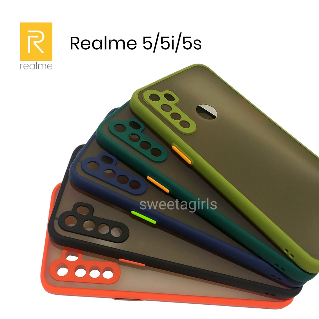 Casing Dove Fuze Matte Hp Realme 5 / Realme 5i / Realme 5s - sweetacase.id- Casing Pelindung Bump Kamera - Matte Candy -Bisa Bayar ditempat / COD/ Kesing Terlaris untuk Realme 5 / Kesing elegant / casing pria terbaru / 2021