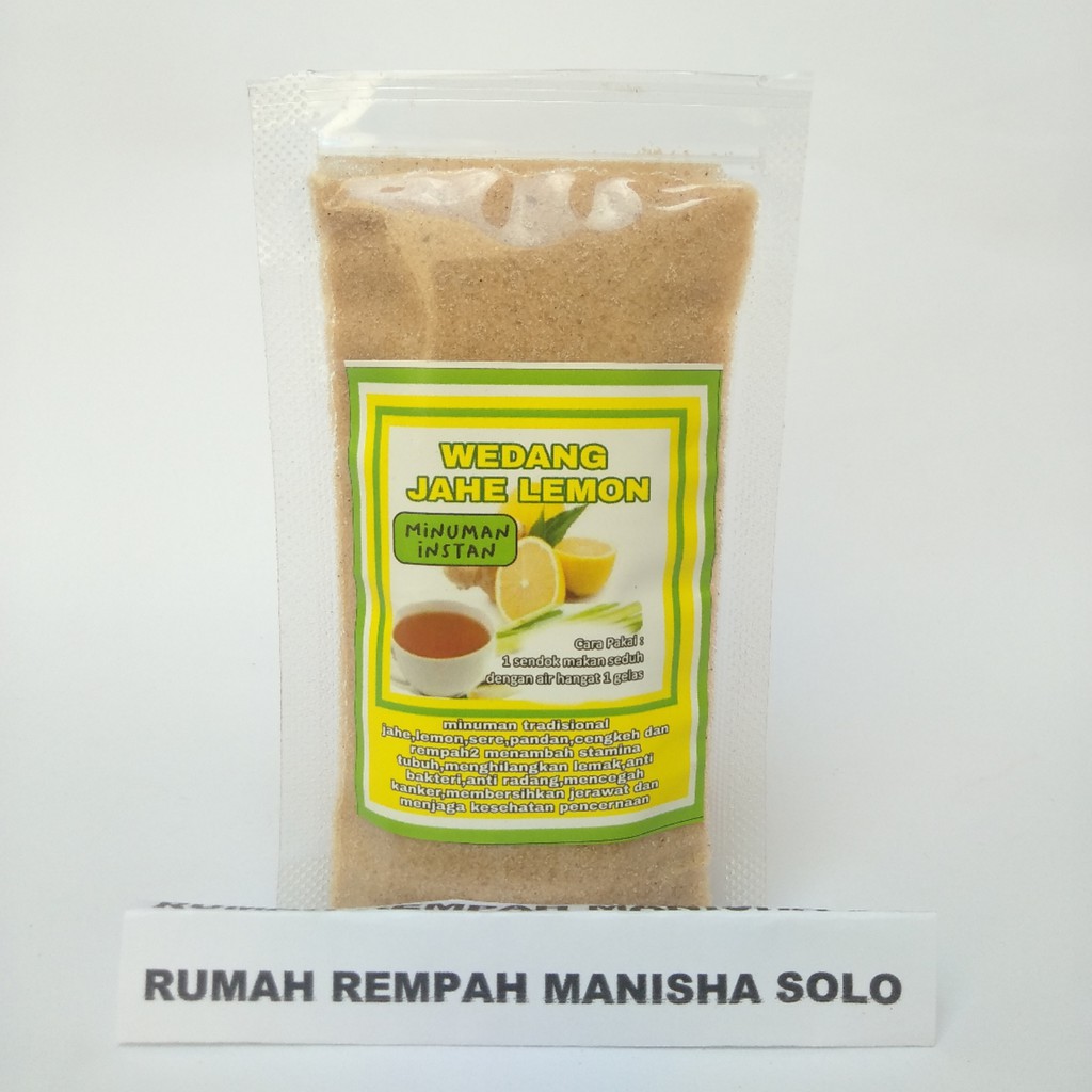 Minuman Instan Wedang Lemon Jahe JSR Jurus Sehat (Jeruk Nipis Jahe Sere Kunyit) 100gram