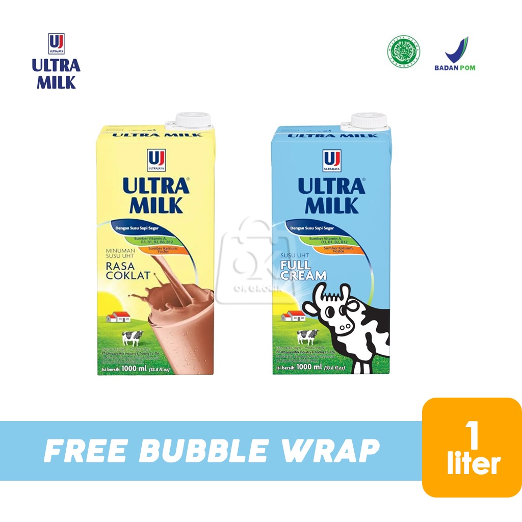 

Ultramilk UHT Full Cream / Coklat Susu 1 Liter