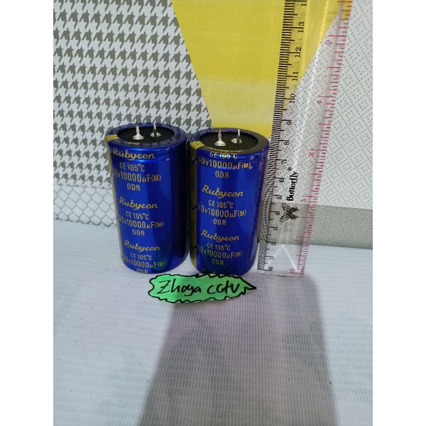 elco 10000uf 80v rubycon biru