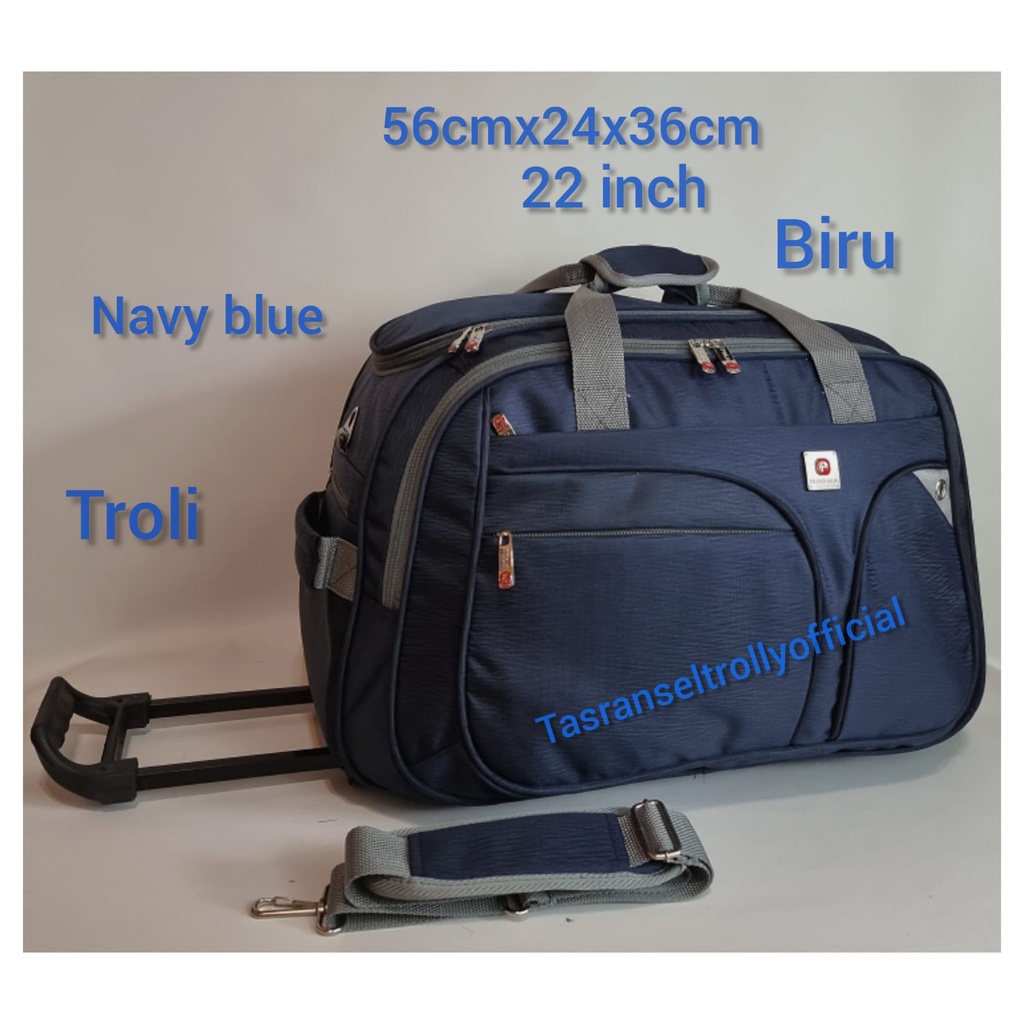 Tas Pakaian Troli Polo Interclub 56cmx24x36cm ukuran 22 inch original.